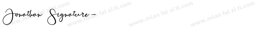 Jonathan Signature字体转换